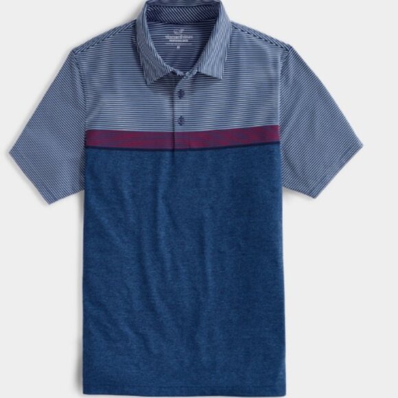 VINEYARD VINES Sankaty Performance Dri Fit Polo Mens L π³ - Picture 2 of 4